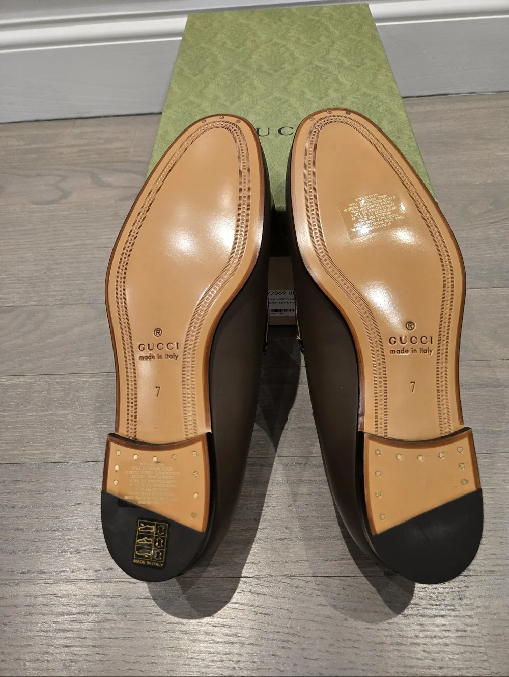 $1020 Gucci Jordaan 100 Anniversary Horsebit Loafer Brown UK 7 US 7.5 EU 41.5 - Picture 9 of 9